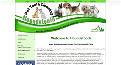 Desktop Screenshot of houndstoothpetdental.com