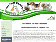 Tablet Screenshot of houndstoothpetdental.com